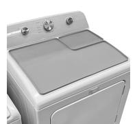 Dryer Mat - Silicone Washer Dryer Protector with Lint Capture Hole for Laundry, Non Slip Topper with Heat Resistant Function, Organizer Mat for Table Ironing Work Area, 66.04x45.7 in