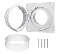Dryer Vent Connector Kit, ABS Hose Extension Adapter for Wall Exhaust Vent, Quick Connect & Disconnect, Energy Saving Duct Coupling for Home Dryer