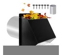 Dryer Vent Cover Outside, Exterior Wall Vent Cap, House Ventilation Covers, AC Replacement Vents for Home Garage Laundry Room Door Roof Foundation Installation, 37.5x24x23 inches