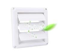 Dryer Vent Cover Outside Louvered Non-Return Replacement Hood