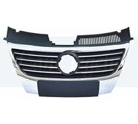 DRYFAL Parrilla Delantera del Coche para VW Passat B6 2006-2011 Parrilla Central Delantera Rejilla de Malla de Panal Rejilla Central