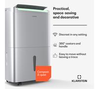 DryFy Connect 40 Luftentfeuchter | 40 L / Tag | 30-45 m² | App-Steuerung | mobil | Wassertank Klarstein