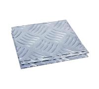 DryiC Aluminio Chapa Estriada Gofrada De Aluminio Chapa De Aluminio Apto para Puertas Y Ventanas, 1,5mm De Espesor,200mm x 200mm