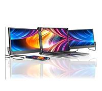 DRYIC Monitor portátil para computadora portátil, Pantalla IPS Full HD de 14", Extensor de Pantalla de Monitor Triple Dual, USB-A/Type-C Plug and Play, Funciona con computadoras portátiles de 13"-16"