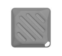 Drying Mat - Dish Drying Mats for Kitchen | Compact Drainer Mat with Spout for Counter Bathroom Sink Side Non-Slip Waterproof Silicone Easy Drainage and Quick Dry, 26x26x4.5cm