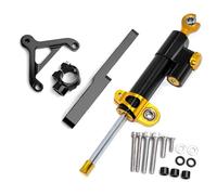 DRYIUBVF Compatible con CB1000R 2008-2016 Amortiguador De Motocicleta Dirección Estabilizador Soporte De Montaje Soporte Manillar Estabilizador Ajustable Amortiguador dirección(Black-Yellow)