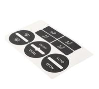DRYIUBVF Compatible con Golf para Mk5 2004-2008 Pegatinas Reparación De Botones De Aire Acondicionado De Automóvil Kit De Reparación De Botones Desgastados Calcomanías Pegatinas Botón Coche