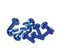 DRYIUBVF Compatible con para Ninja 1000 ZX1000G para Ninja 1000R ZX1000A para Ninja 250 EX250E 10x Pernos De Tuercas Parabrisas Carenado Carrocería Motocicleta Tornillos Pernos Moto(Blue)