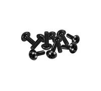 DRYIUBVF Compatible con para Ninja 1000 ZX1000G para Ninja 1000R ZX1000A para Ninja 250 EX250E 10x Pernos De Tuercas Parabrisas Carenado Carrocería Motocicleta Tornillos Pernos Moto(Black)