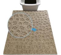 Drymate Alfombrilla para trampas de Arena Premium, Alfombra de Arena para Gatos (28 "x 34"), Arena para trampas de diseño de Pata - Absorbente/Impermeable/a Prueba de orina - Lavable a máquina