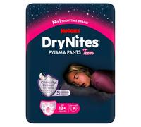 Drynites Huggies - Pañales para niña, talla XL (48-60 kg), 9 bragas absorbentes, 13-19 años