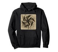 Drypoint - Molinillo Giratorio de rotación de Viento Sudadera con Capucha