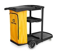Dryser Commercial - Carrito de limpieza con ruedas, organizador para el hogar con funda, estantes y bolsa de vinilo