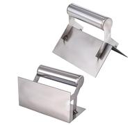 Drywall Corner Tool, Inside Corner Trowel, Plaster Finishing Tool, Stainless Steel Blade, Non-Slip Handle Grip, Renovation Construction Use, Size 5.91x3.07