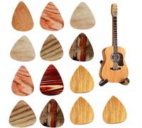 Dryxog 13 Piezas Púas para Guitarra con Una Caja Resistente Almacenaje Flexibles Puas Accesorios Personalizadas Regalos para Amantes Música para Guitarra Eléctrica Acústica Bajo Guitar Picks