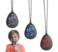 Dryxog 3 Piezas Mordedor Autismo Mordedor Bebe Juguete Antiestres Mordedores Collar de Masticación Sensorial Niños Autistas,Juguetes de Mordedores ADHD,SPD,ASD/SD,Autismo(Patrón de Dragón）