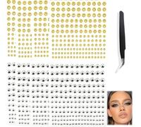 Dryxog 9 Piezas Piercing Nariz Falso Piercing Ombligo Aro Septum Falso Pendientes Sin Agujero Labio Espárrago Ceja Espárrago Nariz No Penetrante para Pegar en Plata Pegatinas Ombligo Cool Punk