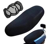 Dryxog Funda Asiento Moto Funda Moto Impermeable, Antideslizante de Asiento de Motocicleta 3D Malla Transpirable Arañazos Elástica, Protección Universal para Todo Tipo Motos y Scooters (75×55cm)