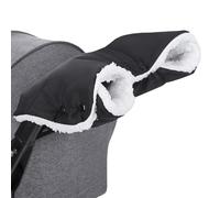 Dryxog Manoplas Carro Bebe Saco Silla Paseo Universal Invierno Calentador de Manos para Cochecito Bebé Tamaño Guantes Impermeable Anticongelante y Resistente al Viento Accesorios Negro