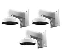 DS-1272ZJ-110 Kit 3 piezas Soporte de montaje en pared para cámaras Dome Hikvision. Color blanco, longitud: 122 mm, ancho: 169 mm, altura: 120 mm