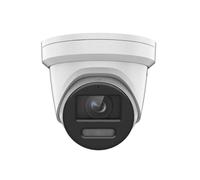 DS-2CD2387G2-LSU/SL, Acusense 4K 8MP Color-VU PoE IP Dome Cámara para Exteriores, con luz estroboscópica y Advertencia Audible, 130dB Ture WDR, H.265+, detección de Humanos/vehículos de Audio