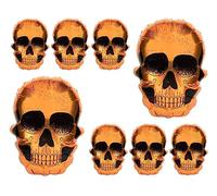 ds. distinctive style Globos de calavera 8 unidades de 23,6 pulgadas globos de película de Halloween Gran complemento para arco de globos de fiesta de Halloween