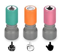 DS. DISTINCTIVE STYLE Juego de 3 sellos divertidos para dedo medio, autoentintados, regalos de broma para hombres y mujeres
