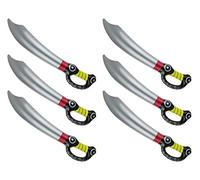 ds. distinctive style Juego de espadas piratas inflables para niños y adultos, decoración de fiestas, accesorios para fotos