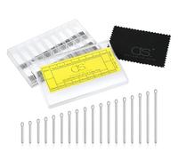 ds. distinctive style Kit de reparación de pasadores de correa de reloj de acero inoxidable para relojero, kit de reparación de 360 piezas (6-23 mm)