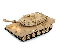 DS. DISTINCTIVE STYLE Modelo de tanque de metal a escala 1/48 M1A2 Abrams Main Battle Tank Toy Modelo de plástico con sonido y luz