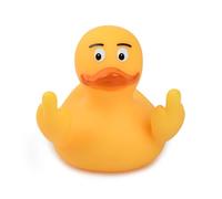 DS. DISTINCTIVE STYLE Patos de goma de dedo medio, 2 piezas de pato de goma amarillo de 2.95 pulgadas, divertidos adornos de coche para decoración de salpicadero de coche, decoración de monitor de