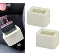 DS. DISTINCTIVE STYLE Soporte para cinturón de seguridad de fácil acceso, accesorios para cinturón de seguridad para niños, 2 piezas (beige)