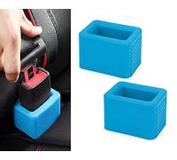 DS. DISTINCTIVE STYLE Soporte para cinturón de seguridad de fácil acceso para cinturón de seguridad para niños, 2 piezas (azul)