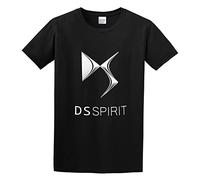 DS Spirit Brand Logo Men's Cotton T-Shirt Black Shirt Top tee L