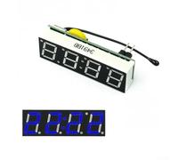 DS1302 RX8025T - Reloj digital de temperatura para módulo de voltaje, compatible con interfaz IIC y fuente de alimentación CC 5 de 30 V para aplicaciones automotrices y electrónicas (rojo (azul (chip