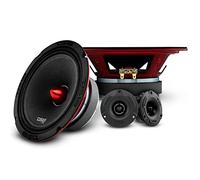 DS18 Pro-X6.4BMPK Paquete Completo Medio y Alto. Incluye 2 Altavoces de Rango Medio de 6.5 Pulgadas y 2 Tweeter Super Bullet de Aluminio de 1 Pulgada con Cruce Integrado - Altavoces de Puerta para