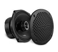 DS18 Pro-ZT Pro Audio Coaxial Midrange Speakers with Built-in Bullet Tweeter, 4-Ohms, Water Resistant - Black Metal Mesh Grill Included (1 Speaker) (6x9 Inches)