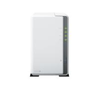 DS223j - Estación de disco NAS de 2 bahías (Realtek RTD1619B de 4 núcleos, 1,7 GHz, 1 GB DDR4 RAM, 1 puerto LAN RJ-45, 1 GbE, paquete de 24 TB con 2 discos duros Synology Plus de 12 TB (HAT3300-12T)