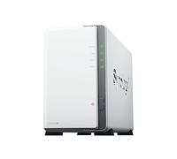 DS223j - Estación de disco NAS (Realtek RTD1619B de 4 núcleos, 1,7 GHz, 1 GB DDR4 RAM, 1 puerto LAN RJ-45, 1 GbE, 2 discos duros WD Red Plus de 10 TB (WD101EFBX - 68B0AN0)
