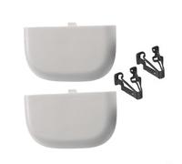 DS7Z4273AA DS7Z4273AA - Juego de clips para tapa de visera solar para Ford Fusion 2014-2016, accesorio interior de repuesto de plástico gris