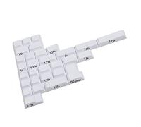 DSA Profile PBT CMYK RGB Modificadores blancos 30 teclas tinte Sub teclas en blanco para teclado mecánico Cherry MX (blanco blanco)