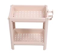 Dsacxixai Freestanding Bathroom Floor Shelves,2 Tier Corner Storage Shelves for Organizing Shower, Toilet and Laundry Room (2 Tier)