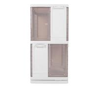 Dsacxixai Meuble de Rangement, Rotative 360 Debout Caissons de Rangement pour Petit Espace Chambre à Coucher Salon (2 Tier)