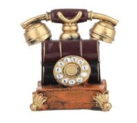 Dsacxixai Vintage Decorative Telephone Model, Resin Antique Replica, Vintage Rotary Telephone Model for Home Theater Props, Cafe and Bar Decoration