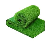 DSAFHIU Césped Artificial for Exteriores e Interiores, con Orificios de Drenaje, césped sintético Verde, for Patio, terraza, balcón, paisajismo.(1x3M)
