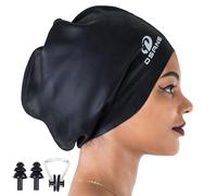 Dsane Gorro de natación Extra Grande para Mujeres y Hombres, diseño Especial para Cabello Largo, Gorro de natación para Cabello Muy Largo, Grueso y Rizado, rastas, Trenzas de Silicona Afro para