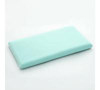 DSAoTeng Almohada de espuma viscoelástica refrescante, almohada ergonómica ultrafina para el cuello, cojín ortopédico suave de perfil bajo con funda extraíble para dormir boca arriba, oficina, coche