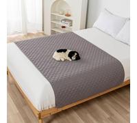 DSAoTeng Almohadillas impermeables para cama para mascotas, protector de colchón acolchado antideslizante reutilizable para mascotas, manta absorbente para perros, gatos, muebles, alfombrilla lavable