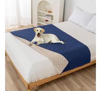 DSAoTeng Almohadillas impermeables para cama para mascotas, protector de colchón acolchado antideslizante reutilizable para mascotas, manta absorbente para perros, gatos, muebles, alfombrilla lavable