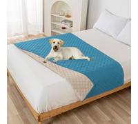 DSAoTeng Almohadillas impermeables para cama para mascotas, protector de colchón acolchado antideslizante reutilizable para mascotas, manta absorbente para perros, gatos, muebles, alfombrilla lavable